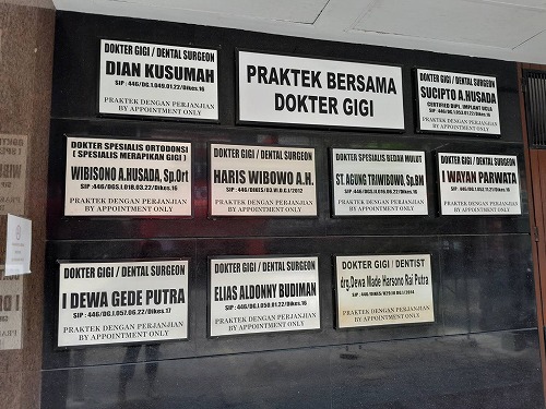 差し歯がとれたのでデンパサールの歯医者・バリ島ブルーパラダイスダイビング