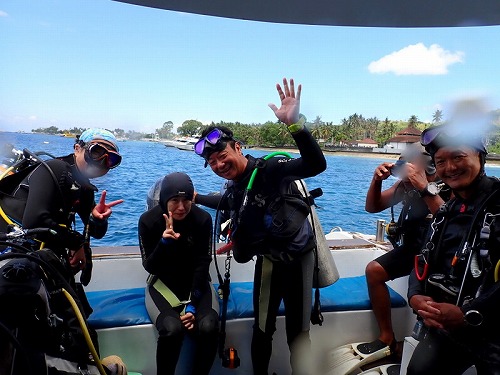 みんなでヌサペニダ・祝アドバンスダイバー！バリ島ブルーパラダイスダイビング