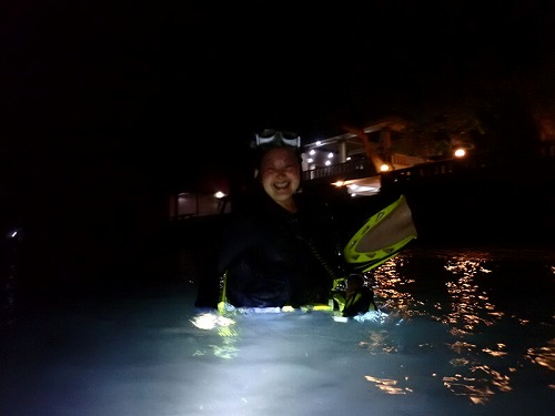 祝アドバンスダイバー・沈船でナイトダイブまで・バリ島ブルーパラダイスダイビング