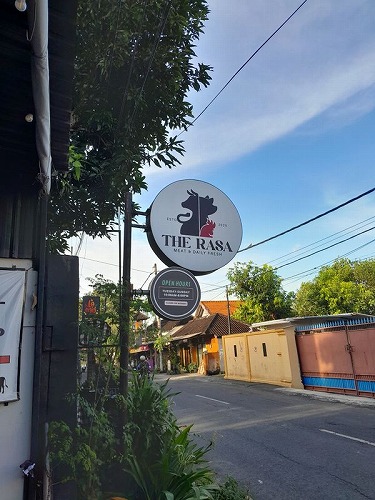 近所サヌールのお肉屋さんTHE RASA・バリ島ブルーパラダイスダイビング